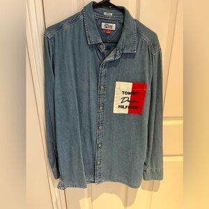 Tommy Hilfiger Men’s Jean Button-up Shirt